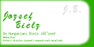 jozsef bielz business card